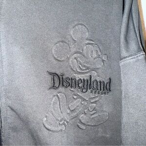 Disney Dark Gray Hoodie Jacket with unique raised Mickey design